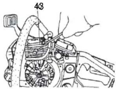 HiKOKI TCS33EB - Nettoyage des ailettes du cylindre (Fig. 42) - 1