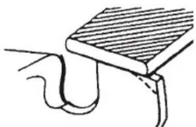 HiKOKI TCS33EB - Diminuer la hauteur des limiteurs de profondeur avec une lime - 2