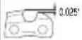 HiKOKI TCS33EB - Sharpening angles for sharpening saw chain - 1