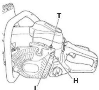 HiKOKI TCS33EB - Ajuste del carburador (Fig. 34) - 1