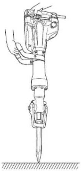 HiKOKI H65SD3 - FORMA DE USAR EL MARTILLO DE DEMOLICIÓN - 3