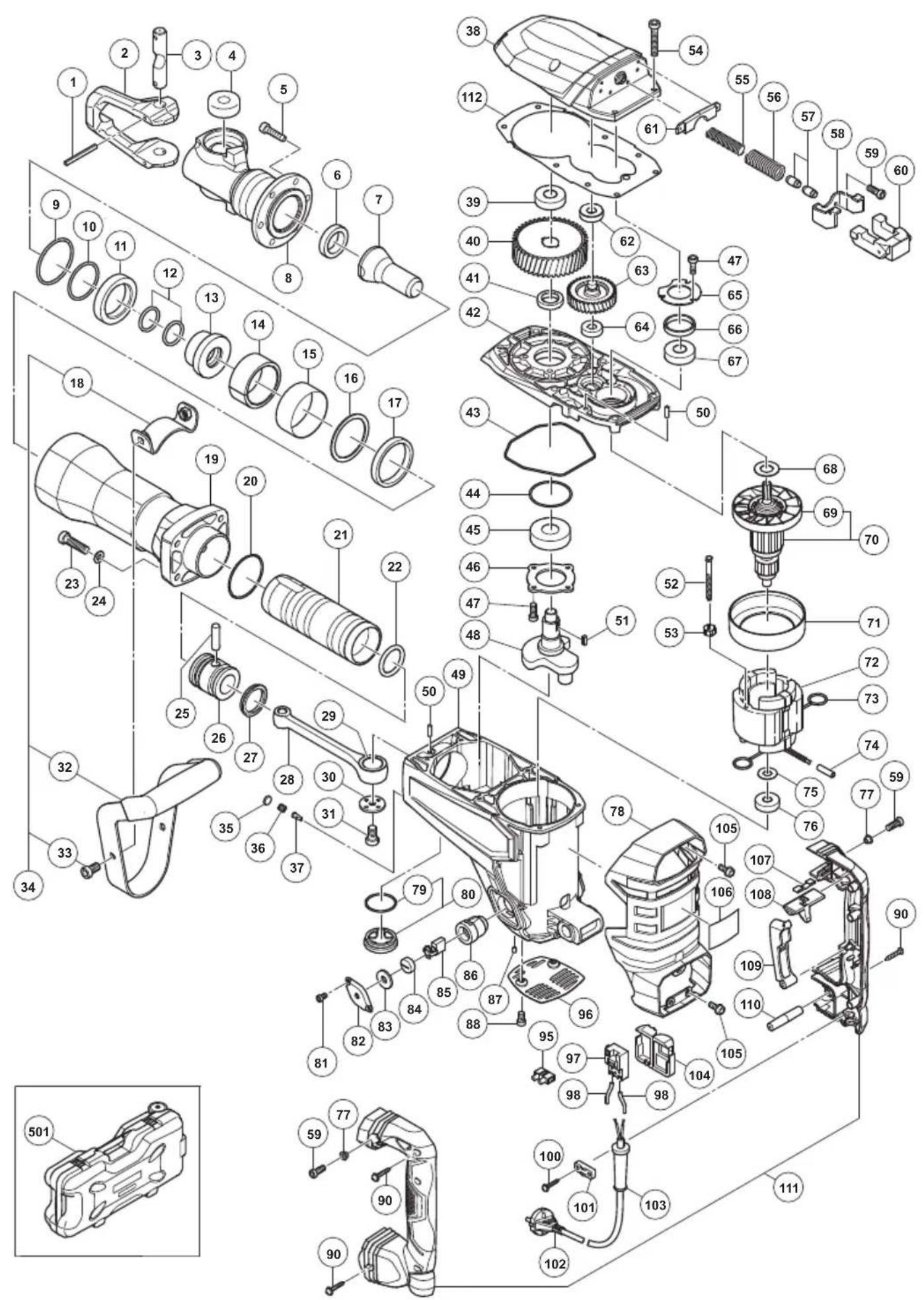 HiKOKI H65SD3 - PRECAUCIÓN - 1