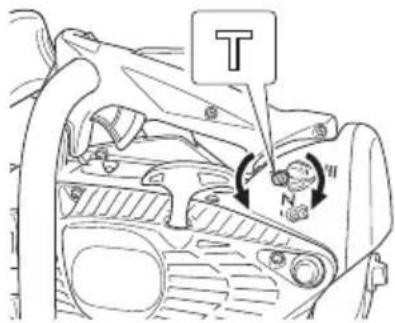 HiKOKI TCS33EDTP - Réglage du carburateur (Fig. 32) - 1
