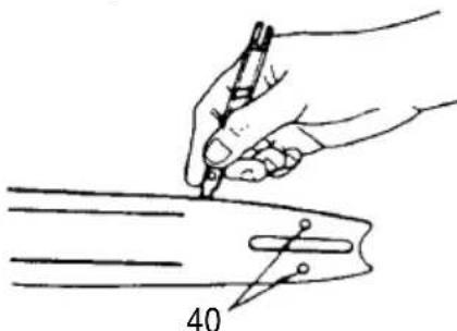 HiKOKI TCS33EDTP - Guide bar (Fig. 36) - 1