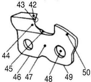 HiKOKI TCS33EDTP - CHAIN SHARPENING Parts of a cutter (Fig. 41, 42) - 1