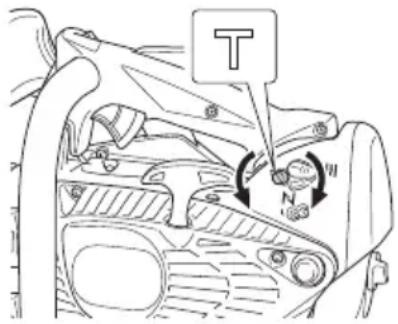 HiKOKI TCS33EDTP - Carburetor adjustment (Fig. 32) - 1