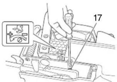 HiKOKI TCS51EAP - Ajuste de la alimentación del aceite para la cadena Arranque (Fig. 12–17) PRECAUCIÓN - 1