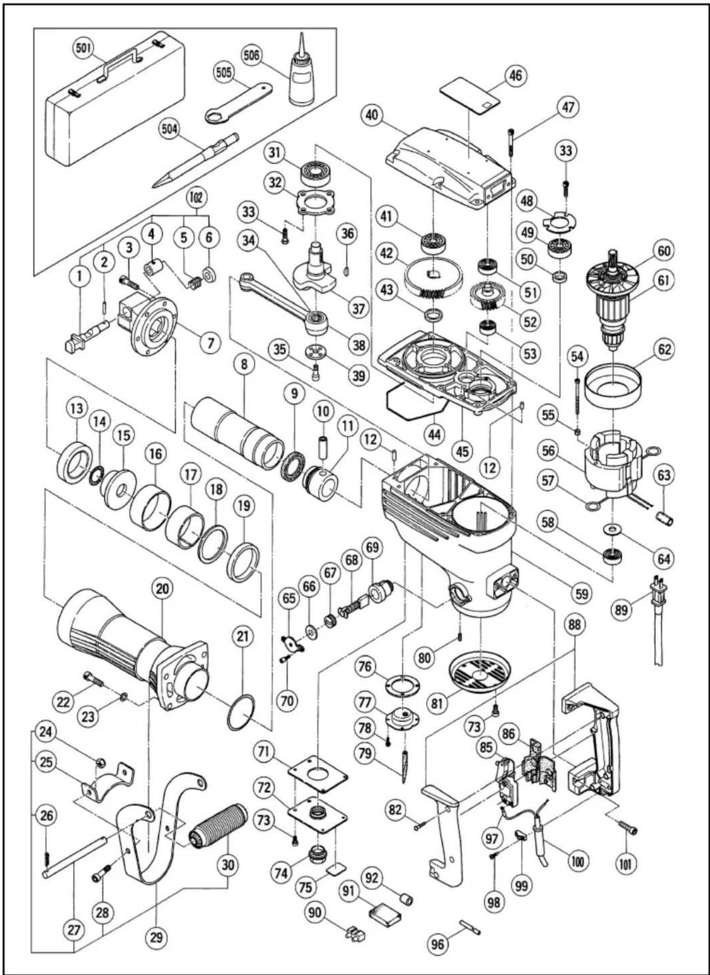 HiKOKI H65SC - ACCESORIOS ESTÁNDAR - 6