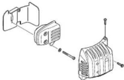 HiKOKI CH22EAP2(50ST) - Cleaning the muffler (Fig. 17) - 1