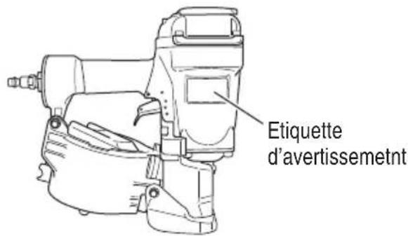 HiKOKI NV75AN - ETIQUEtte D'AVERTISSEMENT - 1