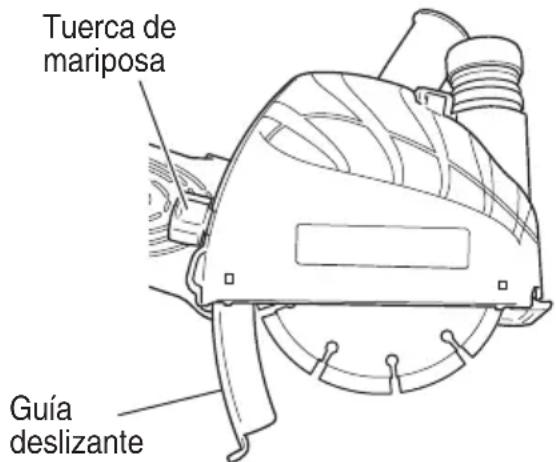 HiKOKI CM5SB - Montar y ajustar la cubierta de recogida de polvo (Fig. 2) - 2