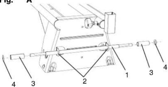 HiKOKI UU240F - INSTALLING THE WHEELS (FIG. A, B) - 1