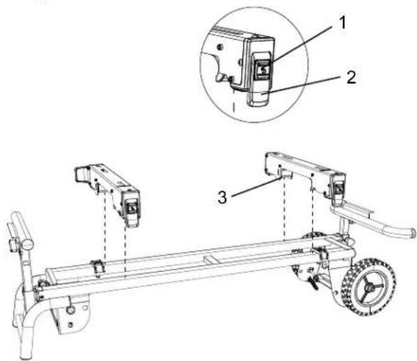 HiKOKI UU240F - INSTALAR OS GRAMPOS DE INSTALAÇÃO DA SERRA (FIG. E) - 1
