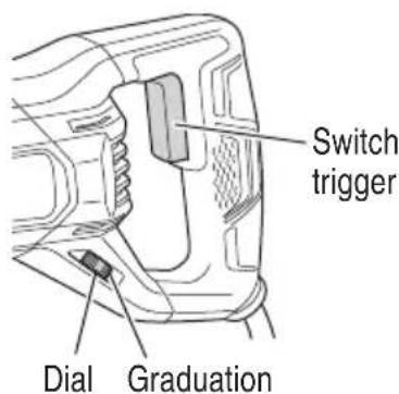 HiKOKI CR13VST - Adjusting the blade reciprocating speed - 1
