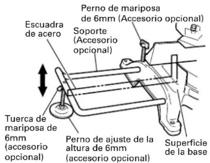 HiKOKI C12LDH - Instalación de los soportes ... (Accesorios opcionales) - 1