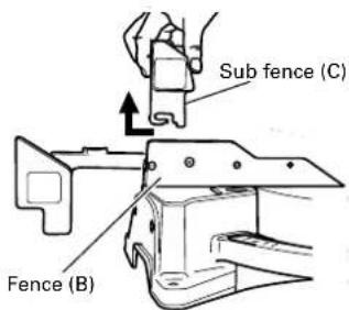 HiKOKI C12LDH - Confirmation for use of sub fence (C) - 1