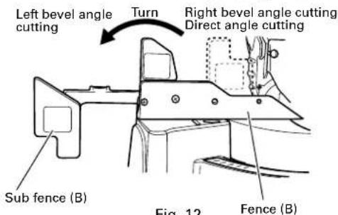 HiKOKI C12LDH - Confirmation for use of sub fence (B) - 1