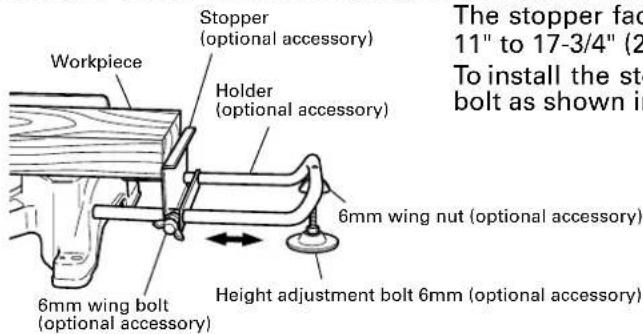HiKOKI C12LDH - Stopper for precision cutting ... (Stopper and holder are optional accessory) - 1