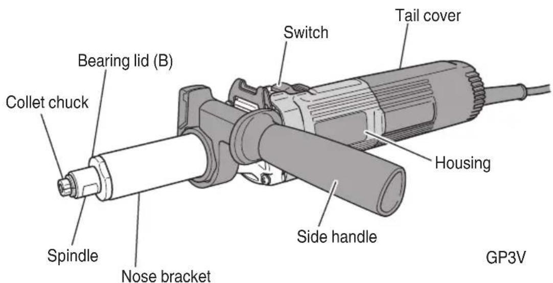HiKOKI GP3V - NAME OF PARTS - 1