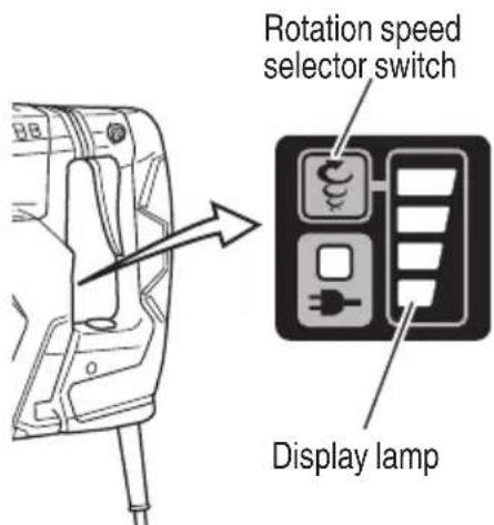 HiKOKI DH52ME - Regulating the number of rotations and hammering (Fig. 4) - 1