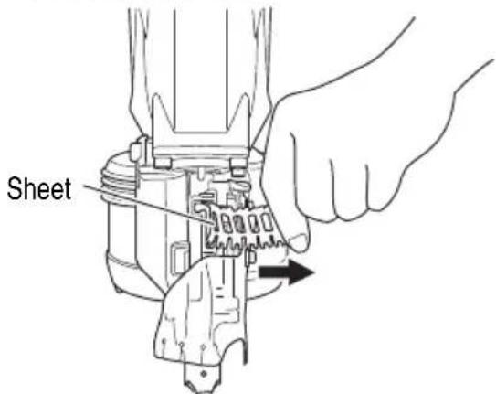 HiKOKI NV75A5 - CUTTING OFF THE SHEET - 1