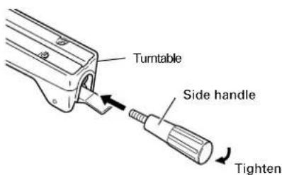 HiKOKI C8FSHE - Install the side handle (Fig. 6) - 1