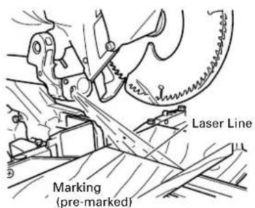 HiKOKI C8FSHE - Position adjustment of laser line (Only Model C8FSHE) - 5