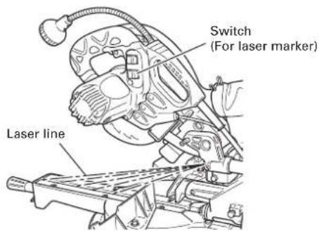 HiKOKI C8FSHE - Position adjustment of laser line (Only Model C8FSHE) - 2