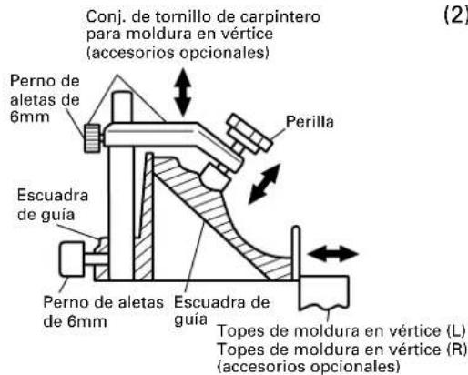 HiKOKI C8FSHE - Método de corte de moldura en vértice sin inclinar la hoja de sierra - 2