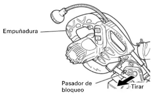 HiKOKI C8FSHE - Liberación del pasador de bloqueo - 1