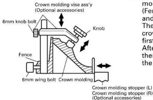 HiKOKI C8FSHE - Cutting method of crown molding without tilting the saw blade. - 2