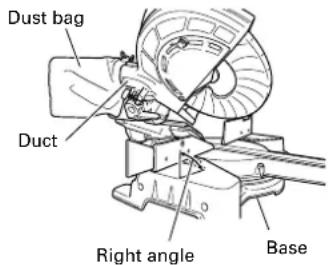 HiKOKI C8FSHE - How to use the dust bag (Standard accessory) - 1