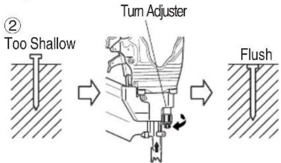 HiKOKI NR90AF(S1) - ADJUSTING THE NAILING DEPTH - 3