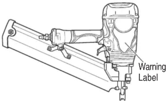 HiKOKI NR90AF(S1) - WARNING LABEL - 1
