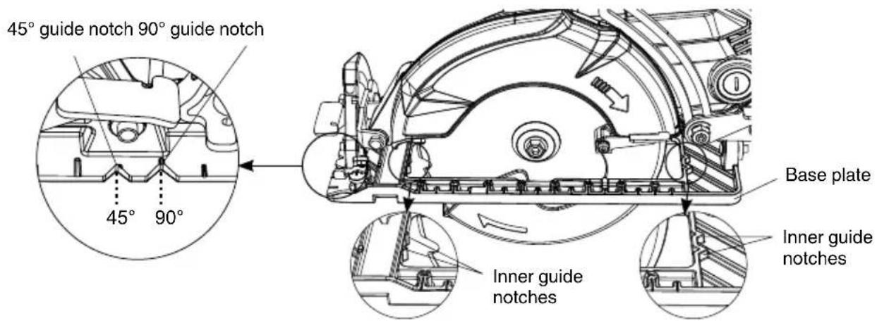 HiKOKI C7WDM - Guide notches - 1