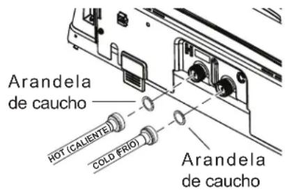 GE PTW905BPTDG - CONECTE LAS MANGUERAS DE AGUA A LA LAVADORA - 1