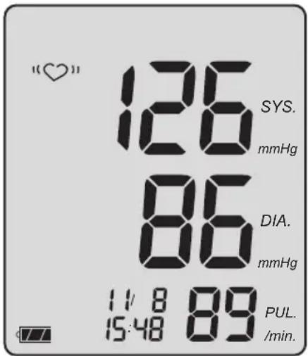 BOSO Medicus Prestige S - Measurement display - 2
