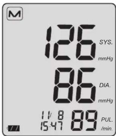 BOSO Medicus Prestige S - Anzeige der gespeicherten Einzelwerte und Löschen des Messwertspeichers - 3