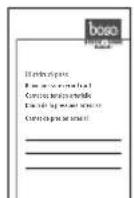 BOSO Medicus X - Table of contents - 2