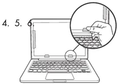 FELLOWES PrivaScreen 4800401 - Quick Reveal Tabs™ - 14