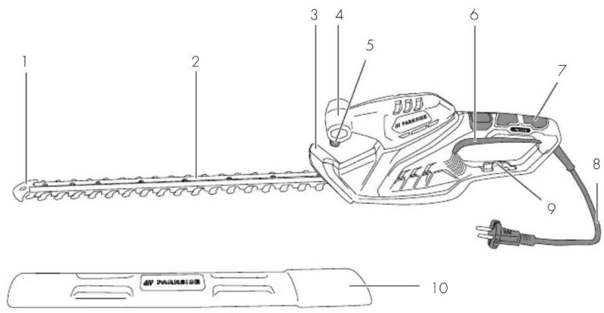 PARKSIDE PHS 450 A1 - Electric Hedge Trimmer - 1