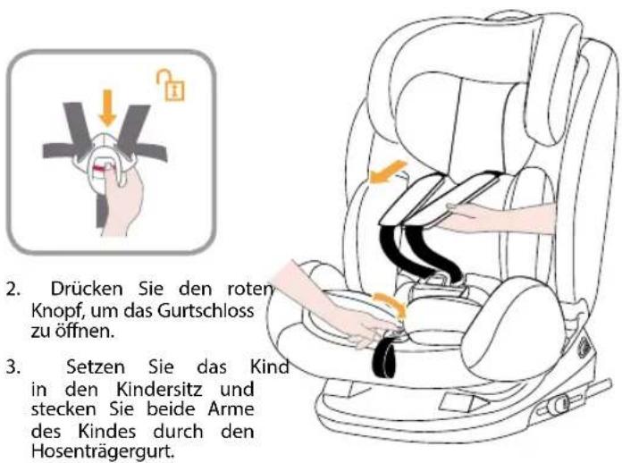 Burigotto Bahia - Sichern Ihres Kindes im Kindersitz mit Babyeinsatz - 7