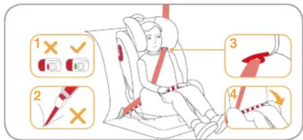 Burigotto Bahia - Para la instalación con cinturón de 3 puntos y anclajes ISOFIX - 1