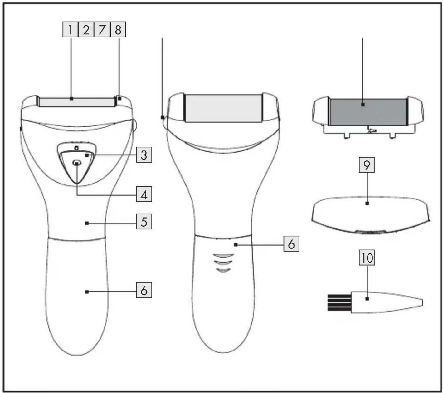 SILVERCREST SHE 3 E3 - ELECTRIC HARD SKIN REMOVER - 1