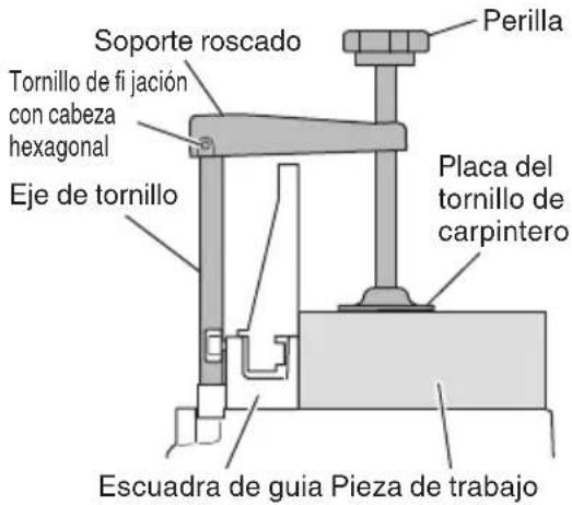 HiKOKI C12RSH2 - Utilización del conjunto de tornillo de corpintero (Accesorio estándar) - 1
