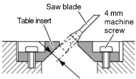 HiKOKI C10FSHC - Positioning the table insert - 3