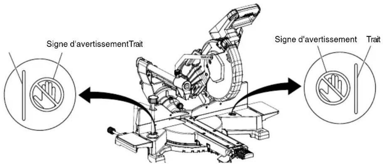 HiKOKI C10FSHC - REMARQUE: ÀpRES avoir effectué les réglages ci-dessus, confirmer visuellement que les deux rayons laser avant et en haut sont parallètes avec la ligne de référence. - 2