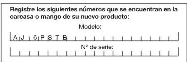 Aqua Joe AJ-6PSTB-RM - Modelo y número de série - 1