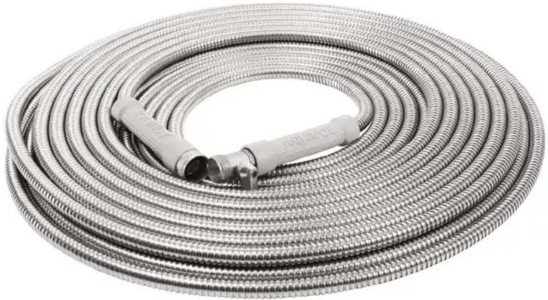 Aqua Joe AJSGH75-MAX - BOYAU D'ARROSAGE EN ACIER INOXYDABLE - 1