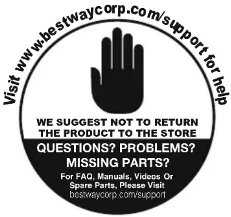 BESTWAY Fast Set 57400 - FILTER PUMP OWNER'S MANUAL - 1